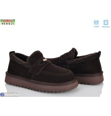 Туфлі жіночі на зиму (8 пар р.36-40) коричневий  "HENGJI-ELENA"