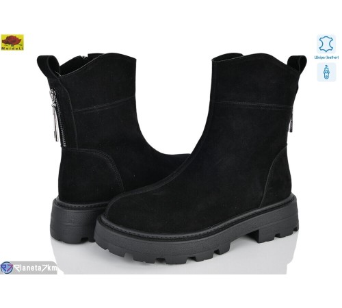Черевики жіночі на зиму (6 пар р.36-40) чорний  "Mei De Li"