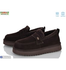 Туфлі жіночі на зиму (8 пар р.36-40) коричневий  "HENGJI-ELENA"