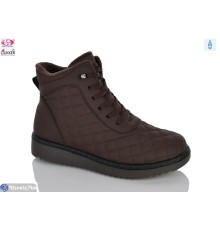 Черевики жіночі на зиму (8 пар р.37-42) коричневий  "Gukkcr"