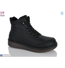 Черевики жіночі на зиму (8 пар р.37-42) чорний  "Gukkcr"
