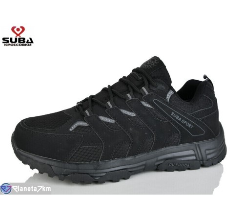 Кросівки чоловічі на весну/осінь (8 пар р.41-46) чорний  "SUBA"