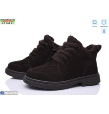 Черевики жіночі на зиму (8 пар р.36-41) коричневий  "HENGJI-ELENA"