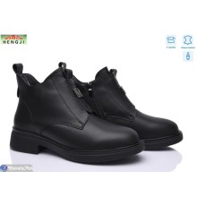Черевики жіночі на зиму (8 пар р.36-41) чорний  "HENGJI-ELENA"