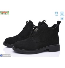 Черевики жіночі на зиму (8 пар р.36-41) чорний  "HENGJI-ELENA"