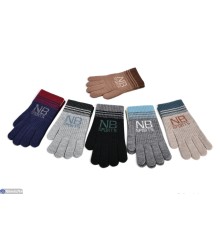 Рукавички дитячі на зиму (12 шт. р.сетка 3-5) мікс  "CAROLLA"