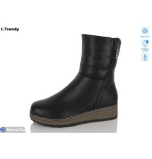 Черевики жіночі на зиму (6 пар р.36-41) чорний  "Trendy"
