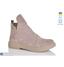 Черевики жіночі на зиму (6 пар р.37-41) бежевий  "LIKA"