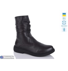Черевики жіночі на зиму (6 пар р.37-41) коричневий  "LIKA"