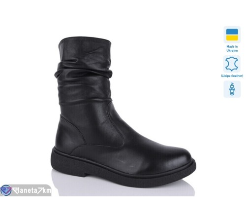 Черевики жіночі на зиму (6 пар р.37-41) чорний  "LIKA"