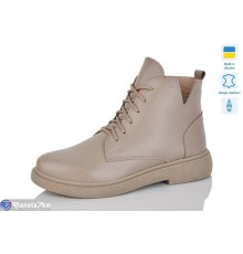 Черевики жіночі на зиму (6 пар р.37-41) бежевий  "LIKA"