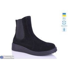 Черевики жіночі на зиму (6 пар р.37-41) чорний  "LIKA"