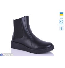 Черевики жіночі на зиму (6 пар р.37-41) чорний  "LIKA"