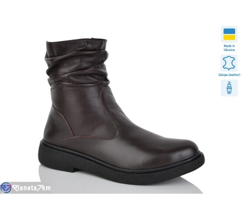 Черевики жіночі на зиму (6 пар р.37-41) коричневий  "LIKA"