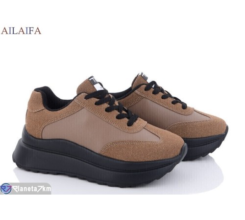 Кросівки жіночі на весну/осінь (6 пар р.36-41) коричневий  "Latifa"