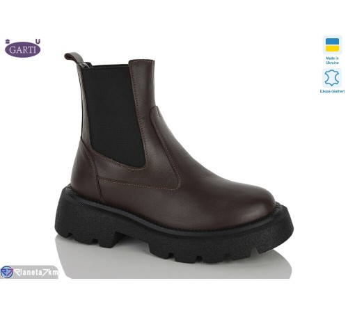 Черевики жіночі на зиму (6 пар р.37-40) коричневий  "Garti"