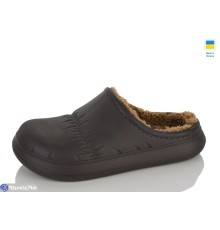 Жіночі сабо на зиму (6 пар р.36-41) коричневий  "LOTTOS"