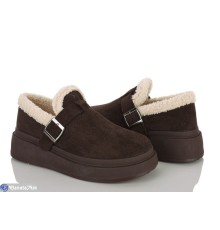 Туфлі жіночі на зиму (8 пар р.36-41) коричневий  "LAIFA"