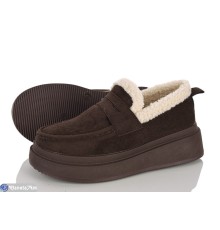 Туфлі жіночі на зиму (8 пар р.36-41) коричневий  "LAIFA"