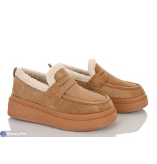 Туфлі жіночі на зиму (8 пар р.36-41) camel  "LAIFA"