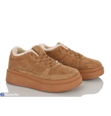 Кросівки жіночі на зиму (8 пар р.36-41) camel  "LAIFA"