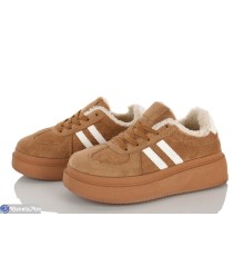 Кросівки жіночі на зиму (8 пар р.36-41) camel  "LAIFA"
