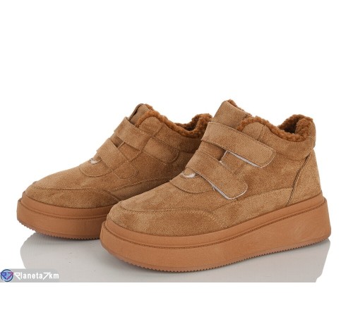 Черевики жіночі на зиму (8 пар р.36-41) camel  "LAIFA"