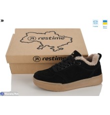 Кросівки жіночі на зиму (8 пар р.36-40) чорний  "Restime"