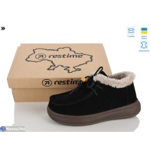 Туфлі жіночі на зиму (8 пар р.36-40) чорний  "Restime"