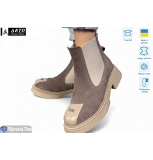 Черевики жіночі на зиму (6 пар р.36-41) коричневий  "ARTO"