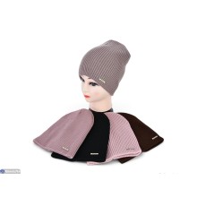 Шапка жіноча на зиму (5 шт. р.сетка 56-60) мікс  "Angell"