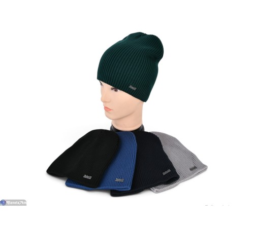 Шапка чоловіча на зиму (5 шт. р.сетка 56-60) мікс  "Angell"