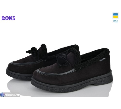 Туфлі жіночі на зиму (6 пар р.36-40) чорний  "Roks"