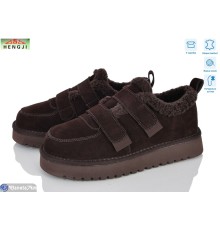 Кросівки жіночі на зиму (8 пар р.36-40) коричневий  "HENGJI-ELENA"