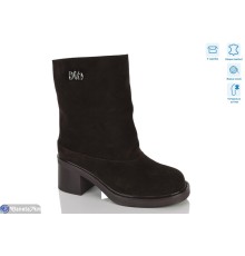 Черевики жіночі на зиму (8 пар р.36-41) коричневий  "Lilin"