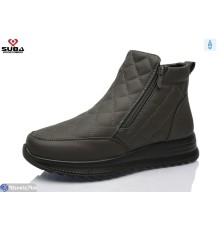 Черевики жіночі на зиму (8 пар р.37-42) сірий  "SUBA"