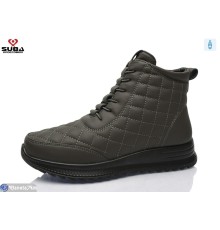 Черевики жіночі на зиму (8 пар р.37-42) сірий  "SUBA"