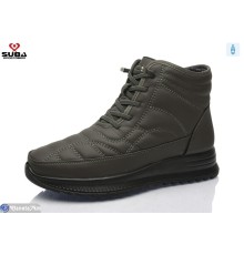Черевики жіночі на зиму (8 пар р.37-42) сірий  "SUBA"