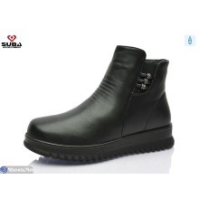 Черевики жіночі на зиму (8 пар р.37-42) чорний  "SUBA"