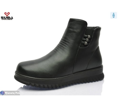 Черевики жіночі на зиму (8 пар р.37-42) чорний  "SUBA"