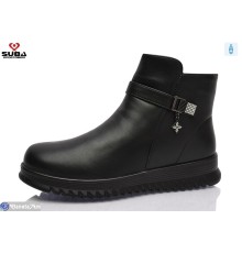 Черевики жіночі на зиму (6 пар р.40-42) чорний  "SUBA"