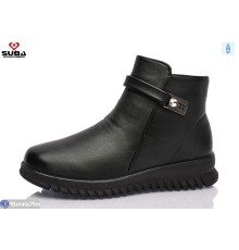Черевики жіночі на зиму (8 пар р.37-41) чорний  "SUBA"