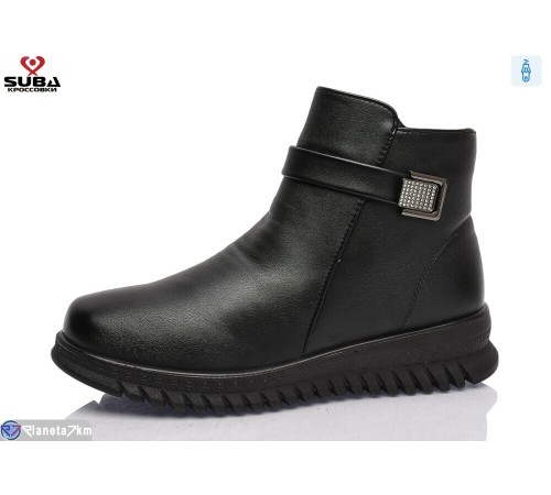 Черевики жіночі на зиму (8 пар р.37-41) чорний  "SUBA"