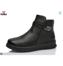 Черевики жіночі на зиму (8 пар р.37-41) чорний  "SUBA"