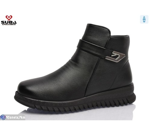 Черевики жіночі на зиму (8 пар р.37-41) чорний  "SUBA"
