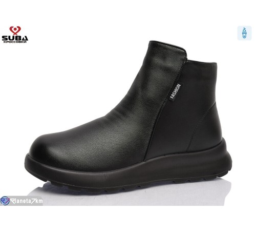 Черевики жіночі на зиму (8 пар р.37-41) чорний  "SUBA"