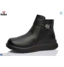 Черевики жіночі на зиму (8 пар р.37-41) чорний  "SUBA"