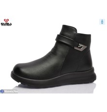 Черевики жіночі на зиму (8 пар р.37-41) чорний  "SUBA"
