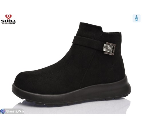 Черевики жіночі на зиму (8 пар р.37-41) чорний  "SUBA"