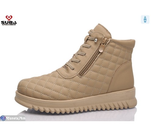 Черевики жіночі на зиму (8 пар р.37-42) коричневий  "SUBA"